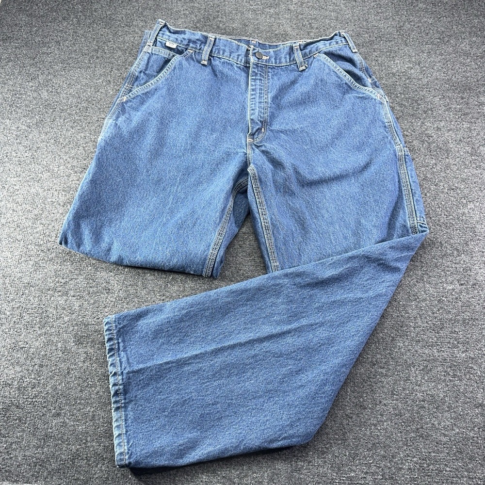Carhartt FR Carpenter Jeans Mens 36x32 (32x33) NFPA 2112 Relaxed EUC
